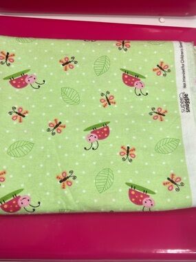 Jo-Ann Snuggle "Little Ladybug" 100% Cotton Flannel Fabric 1 yd - 43”